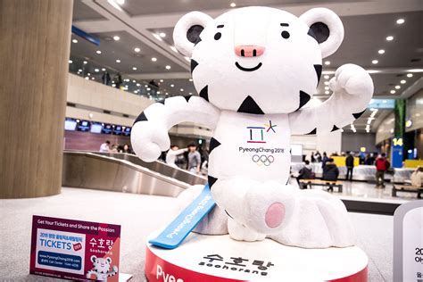 Mascot for the 2018 winter olympics in south korea